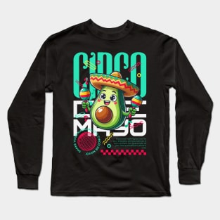 Cinco De Mayo Avocado Long Sleeve T-Shirt